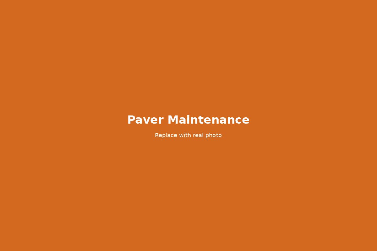 Brick Paver Maintenance and Repair